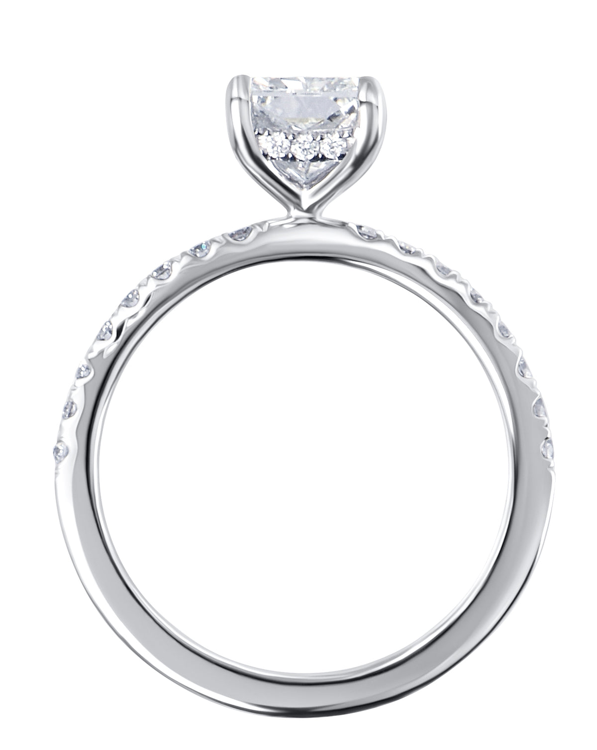 Elongated Radiant Engagement Ring, Designed by Tammy Rosen for The Jewelry Gallery