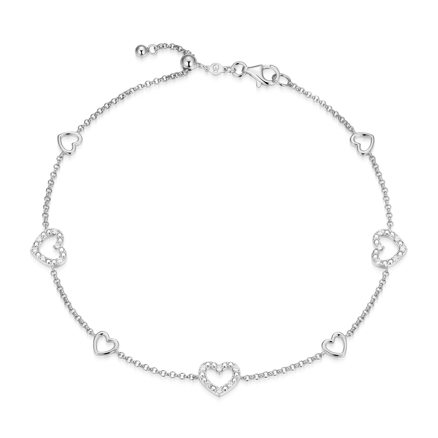 Bezel Lab-Created Diamond Rhodium Plated Earrings