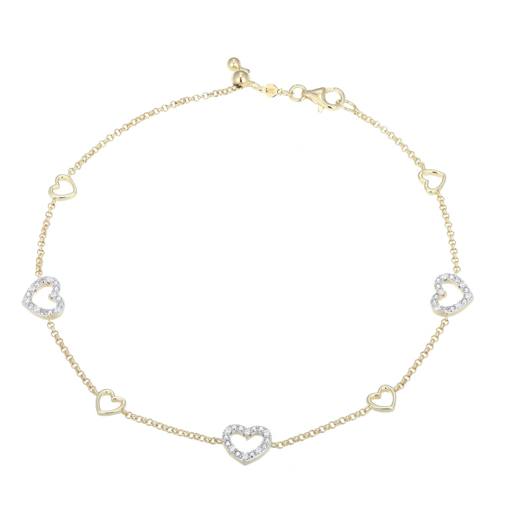Bezel Lab-Created Diamond Yellow Gold And Rhodium Plated Earrings