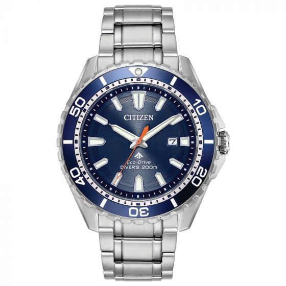 CITIZEN Eco-Drive Quartz Dive Mens Watch Stainless Steel