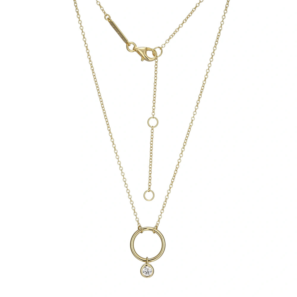 Massachusetts State Lab-Created Diamond Pendant Necklace