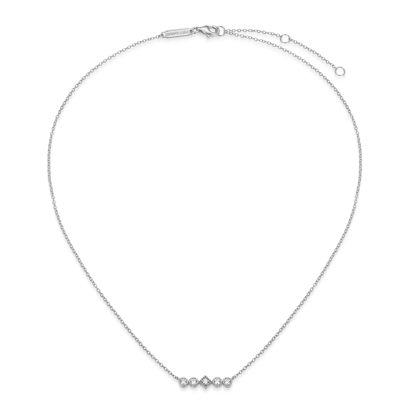 Bezel Lab-Created Diamond Necklace