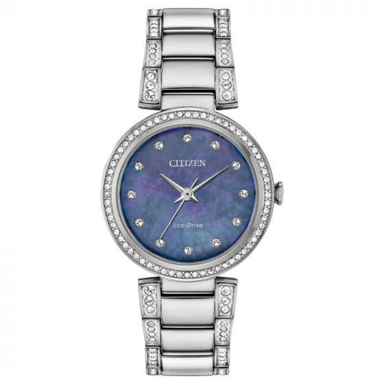 CITIZEN Eco-Drive Quartz Crystal Ladies Watch Stainless Steel