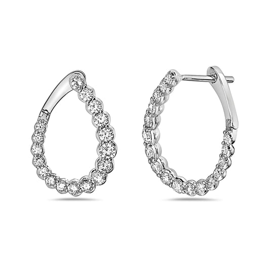 14k White Gold Earrings