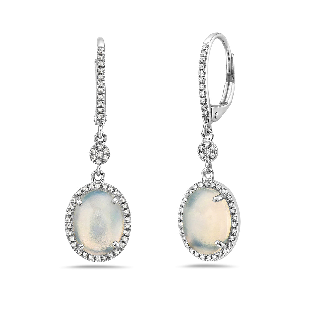 14k White Gold Earrings