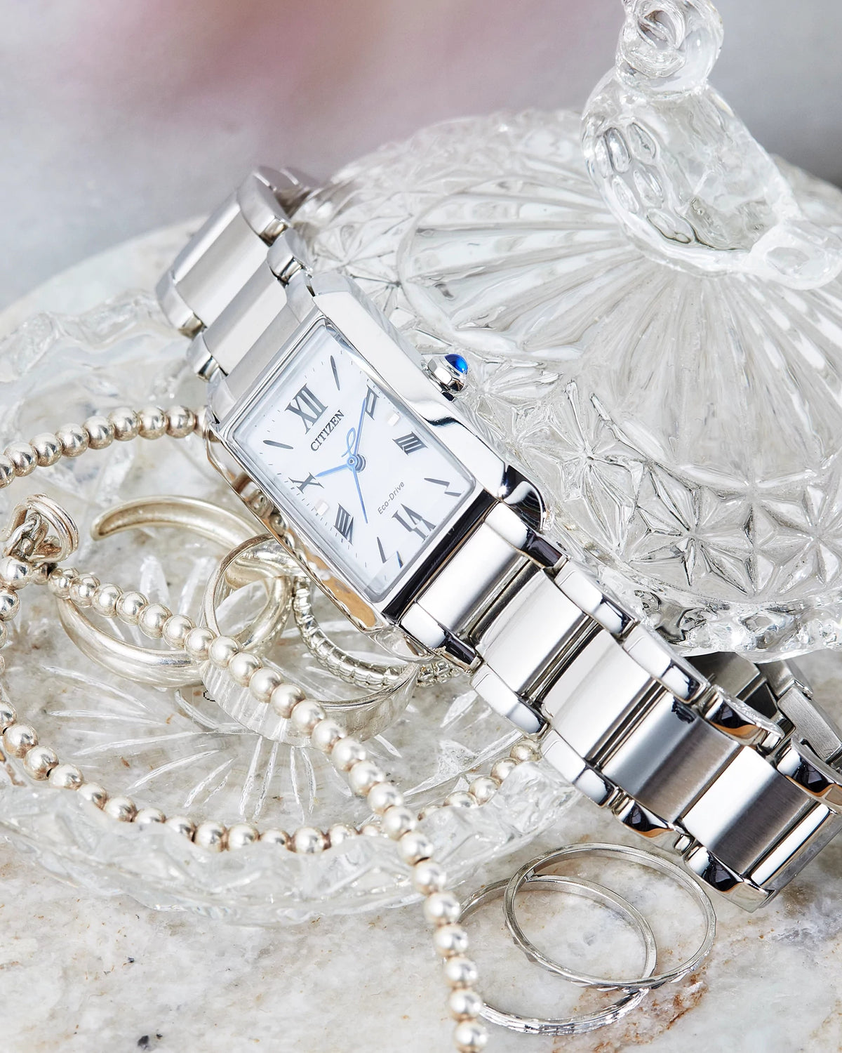 Citizen L Bianca White Dial Sapphire Watch
