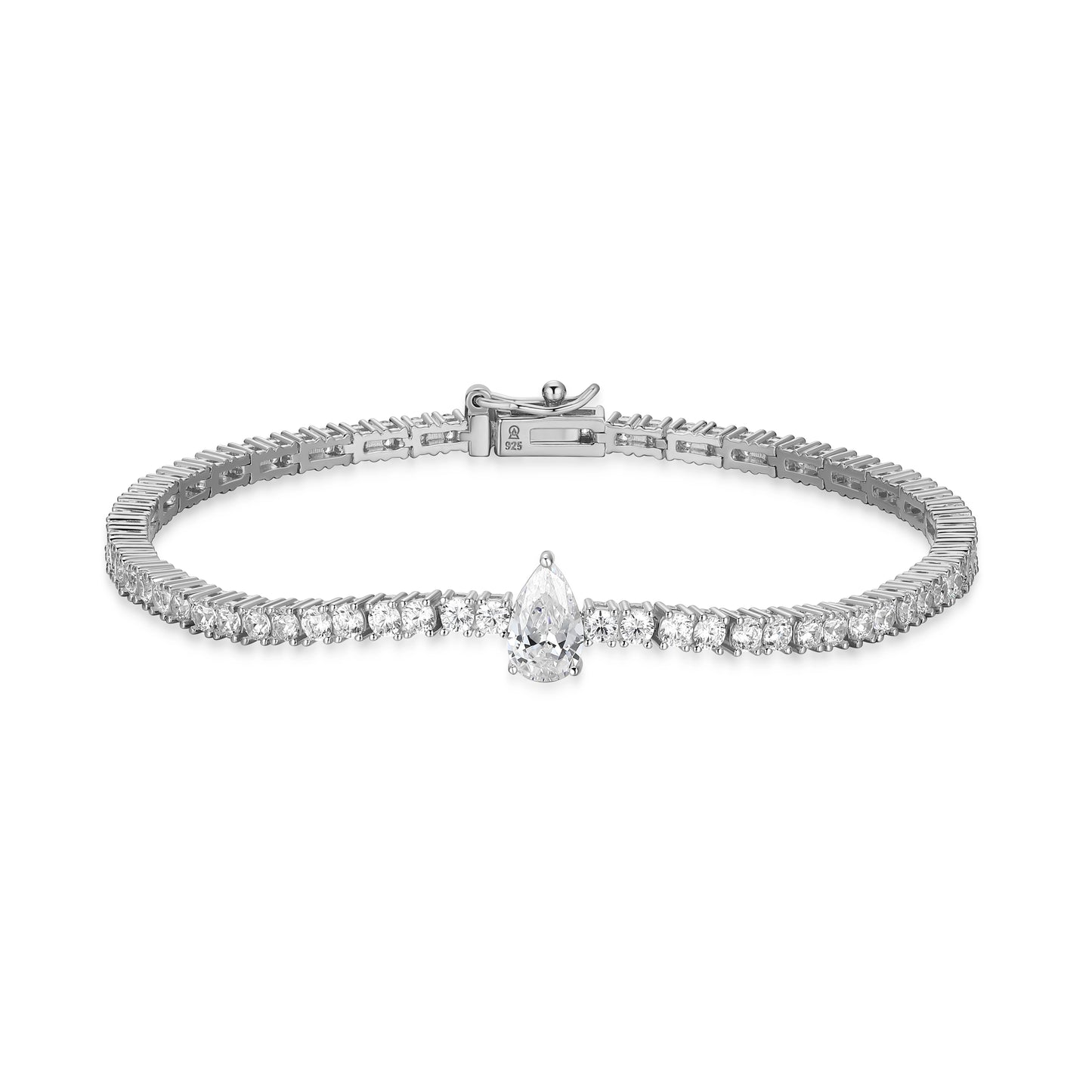 Bar Lab-Created Diamond Yellow Gold Plated Bracelet