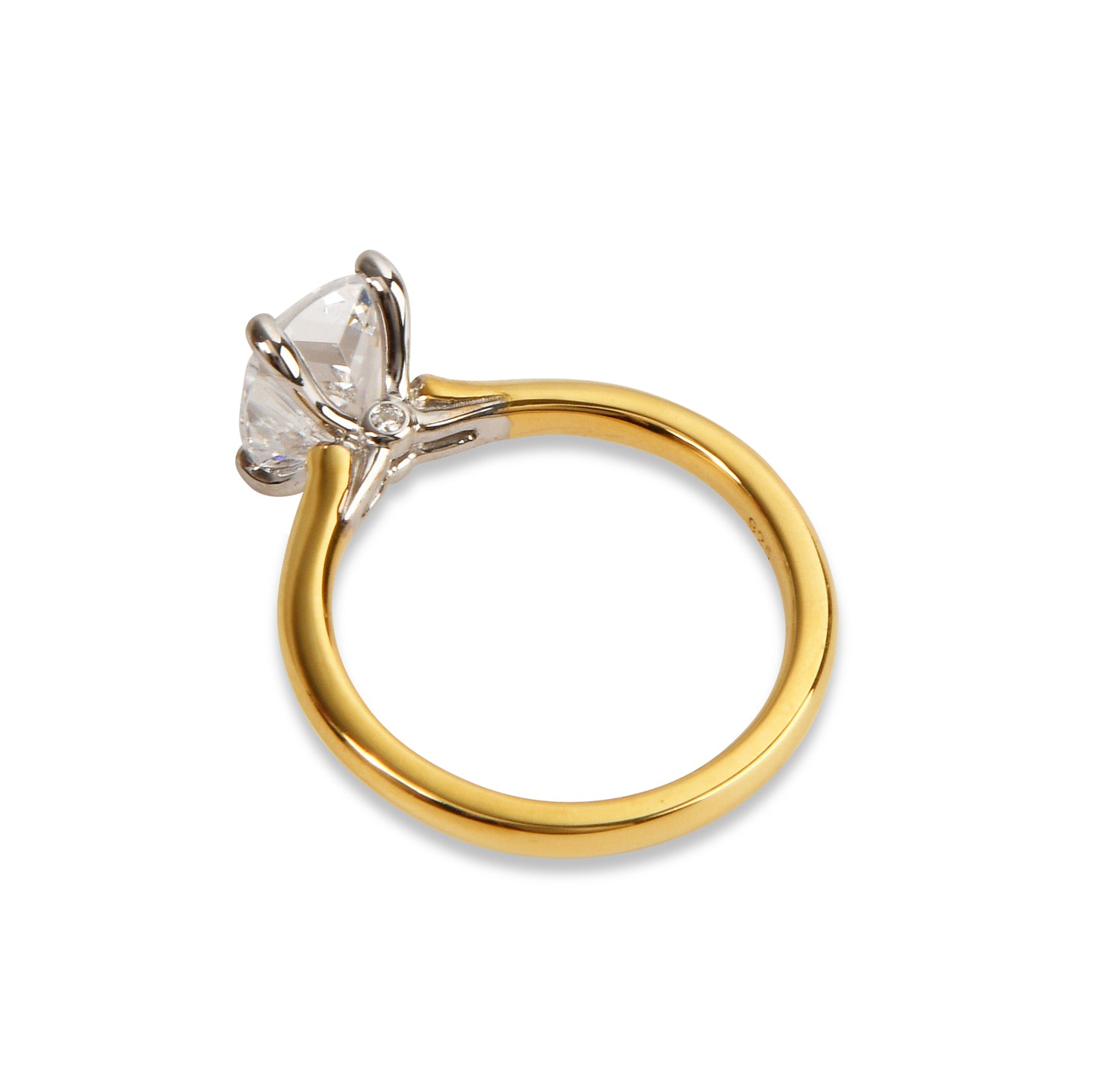 Elongated Cushion Solitaire Engagement Ring