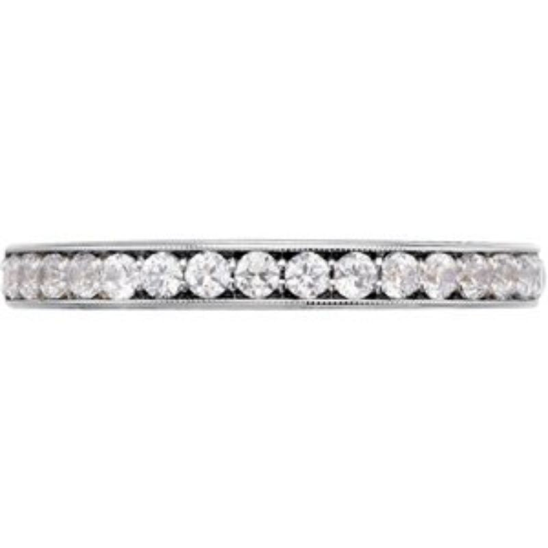 14K White 1/4 CTW Natural Diamond Band for 4.5 & 5 mm Engagement