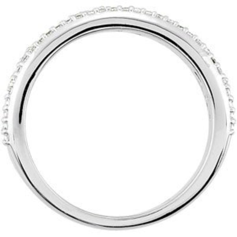 14K White 1/3 CTW Natural Diamond Anniversary Band