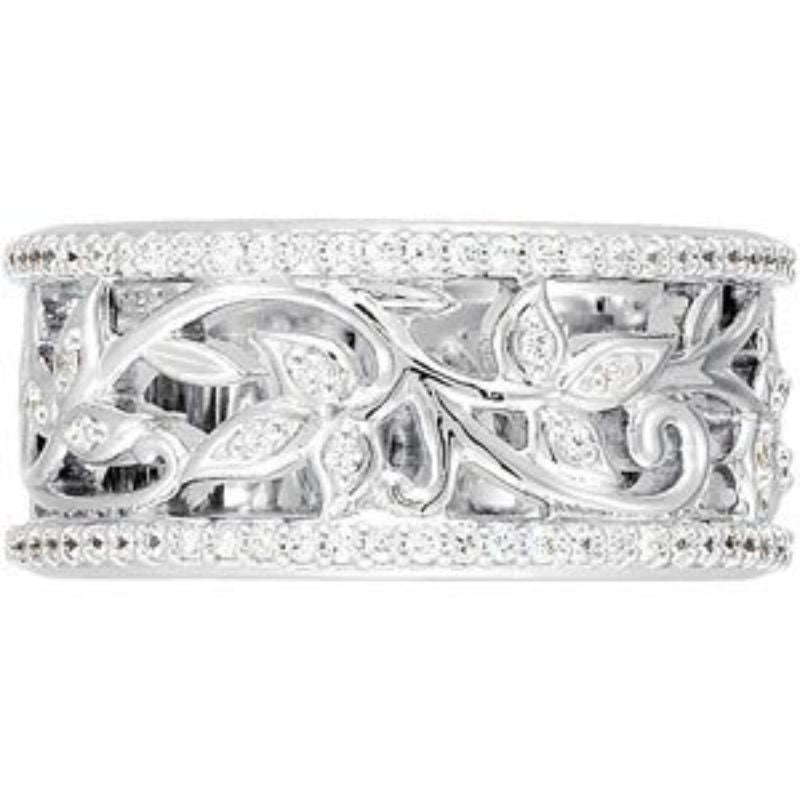 14K White 1/3 CTW Natural Diamond Anniversary Band