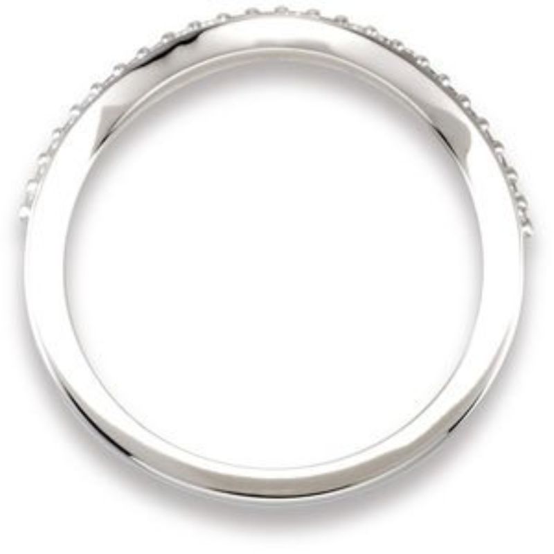 14K White 1/8 CTW Natural Diamond Matching Band