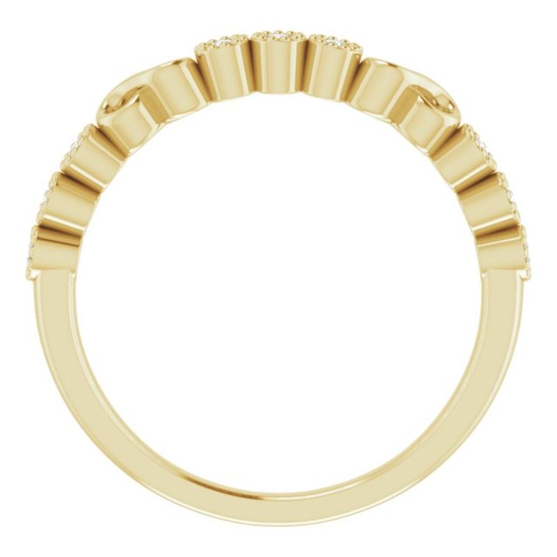 14K Yellow 1/10 CTW Natural Diamond Anniversary Band