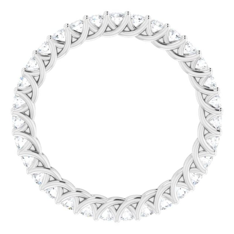 14K White 5/8 CTW Diamond Eternity Band