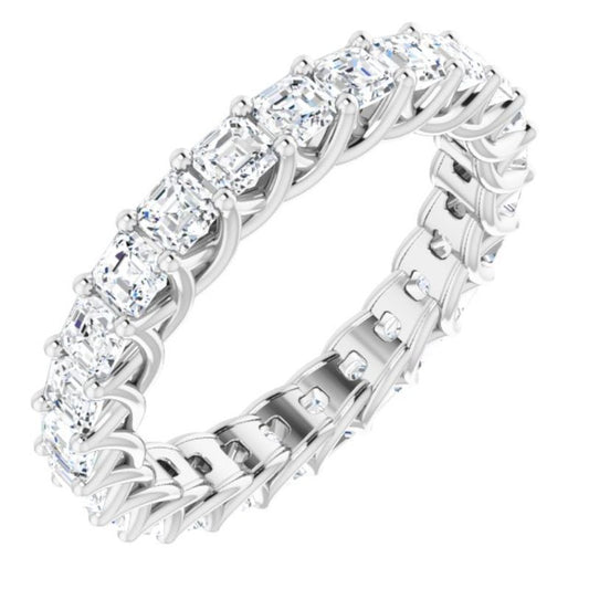 14K White 2 1/8 CTW Diamond Eternity Band
