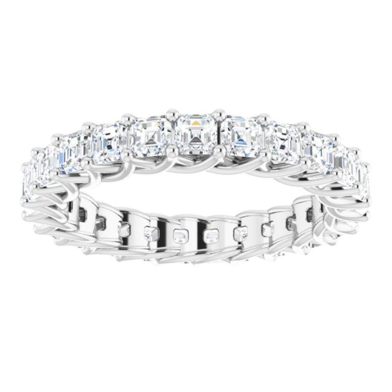 14K White 2 1/8 CTW Diamond Eternity Band