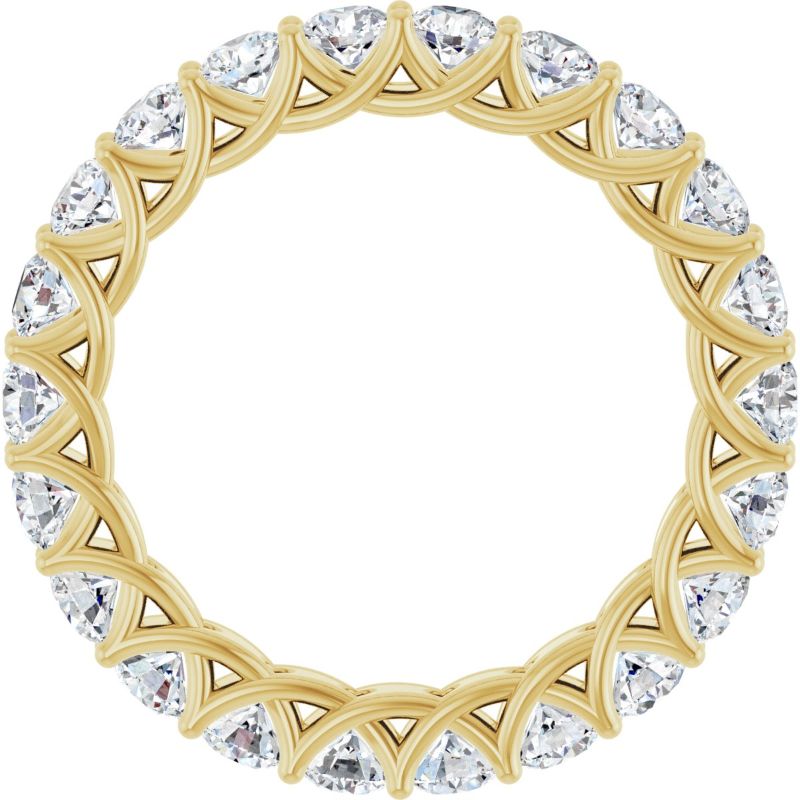 14K Yellow 2 1/5 CTW Diamond Eternity Band