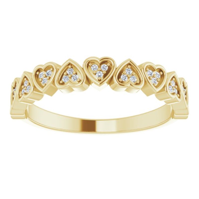 14K Yellow .07 CTW Natural Diamond Anniversary Band