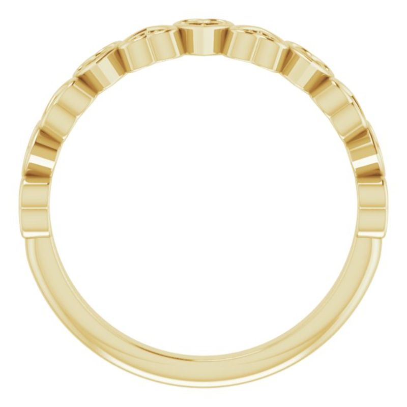 14K Yellow .07 CTW Natural Diamond Anniversary Band