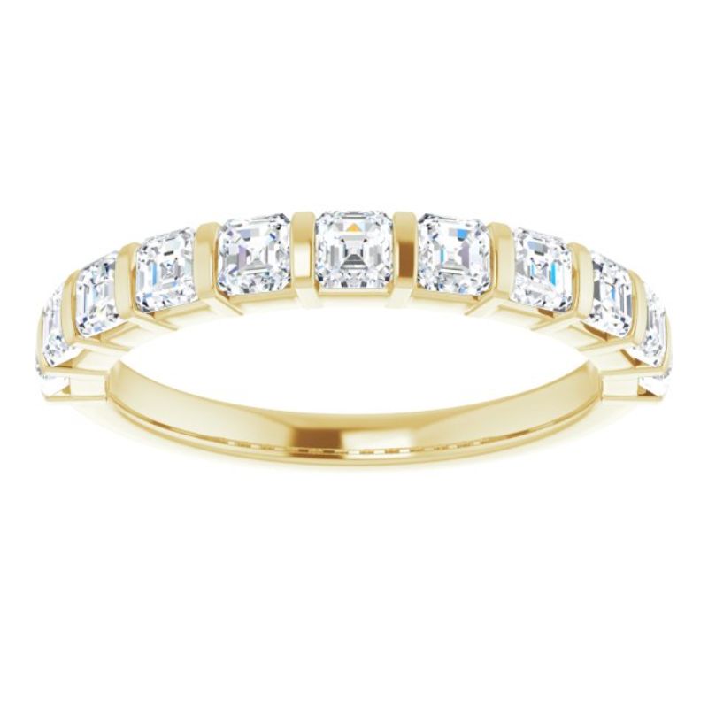14K Yellow 1 1/8 CTW Natural Diamond Anniversary Band