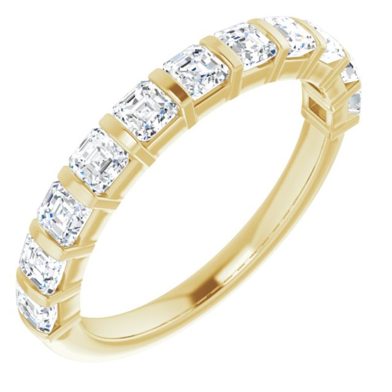 14K Yellow 1 1/8 CTW Natural Diamond Anniversary Band