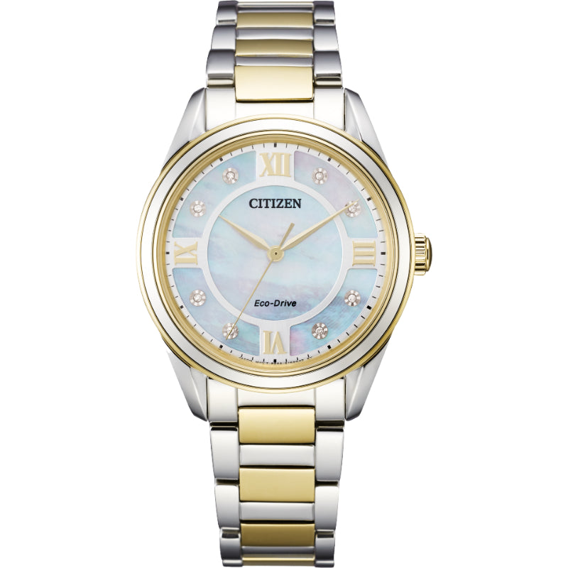 CITIZEN Eco-Drive Quartz Arezzo Ladies Watch Stainless Steel