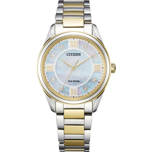 CITIZEN Eco-Drive Quartz Arezzo Ladies Watch Stainless Steel