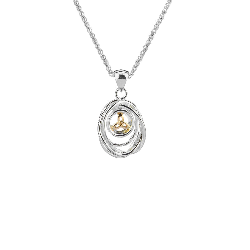 Keith Jack Sterling Silver 10k Celtic Cradle of Life Small Pendant
