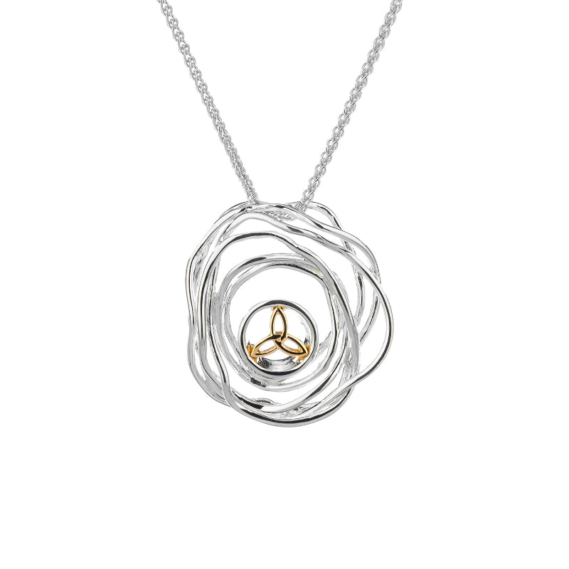 Keith Jack Sterling Silver 10k Celtic Cradle of Life Pendant