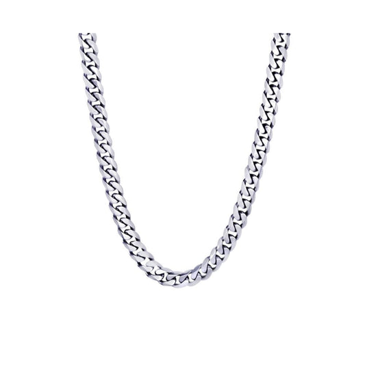 Italgem Steel S.Steel 7.7Mm Curb-Link Polished 24''-Necklace