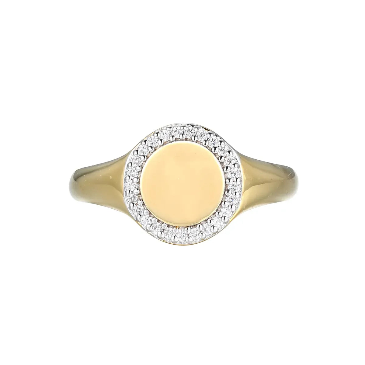 M By Monte Luna Sterling SIlver Gold Plated Rhodium Plated Ring & Diamond