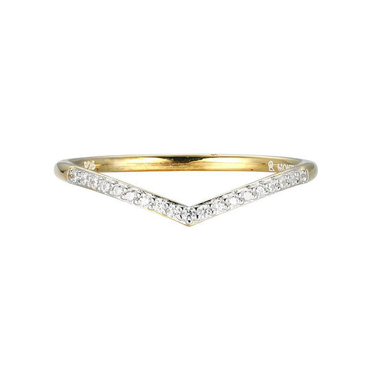 M By Monte Luna Sterling SIlver Gold Plated Rhodium Plated Ring Diamond