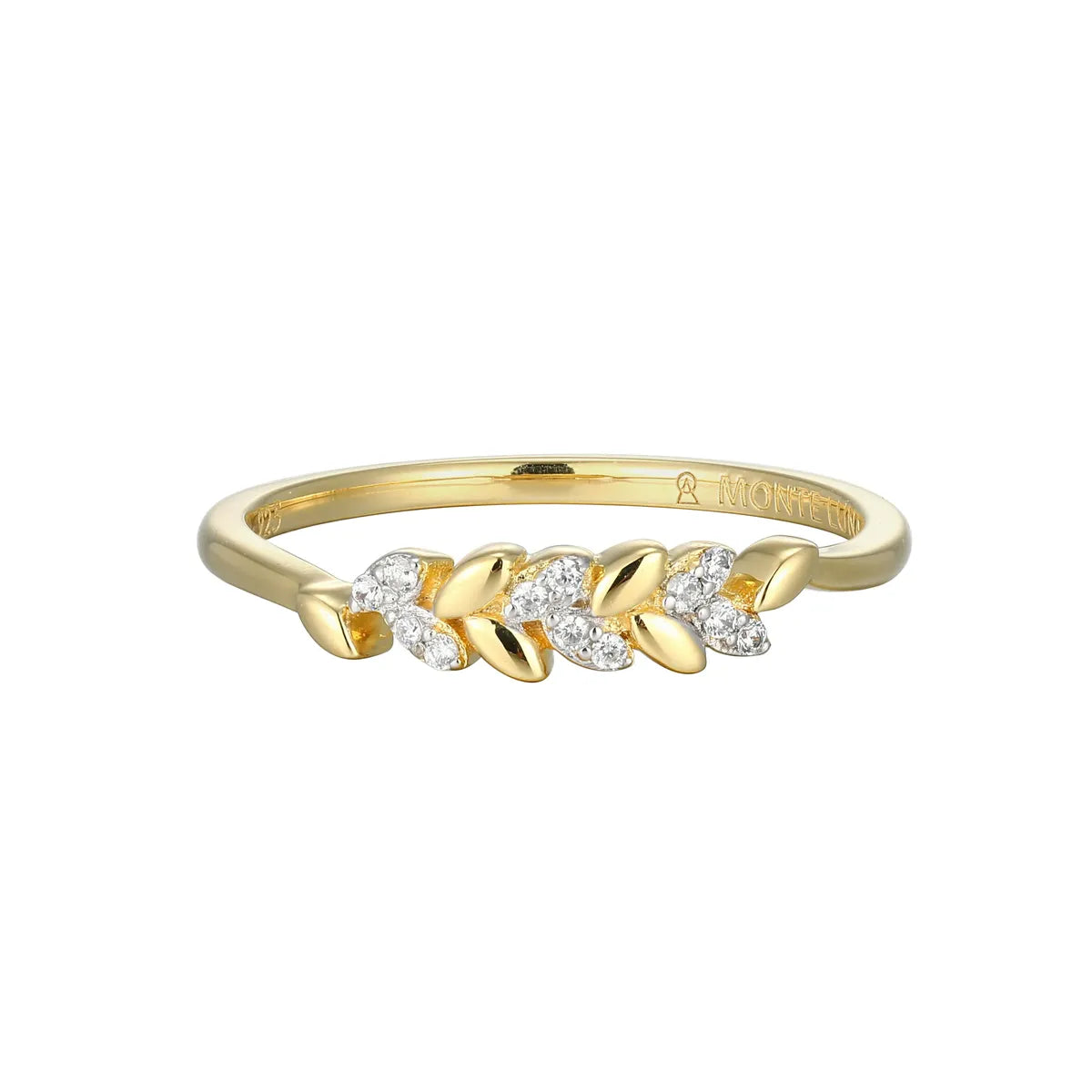 M By Monte Luna Sterling SIlver Gold Plated Rhodium Plated Ring Diamond