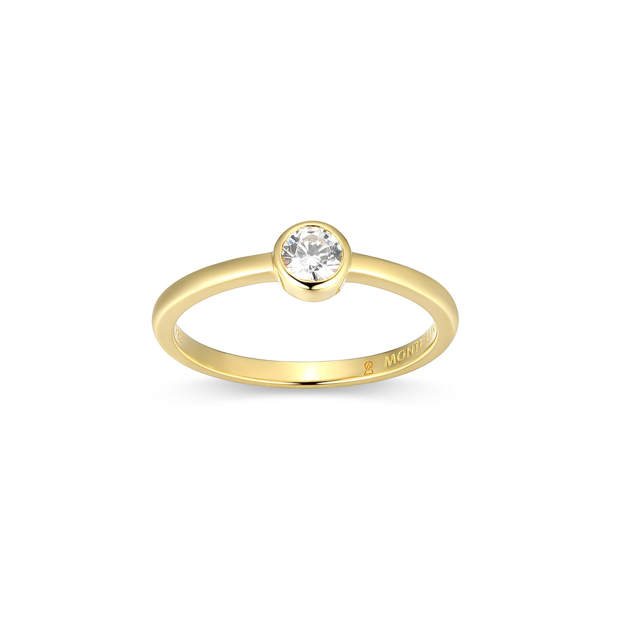 14K YELLOW GOLD PLATED STERLING SILVER RING 0.2500CTW LAB GROWN DIAMOND-1-25PT(F/C G-H/SI) #7