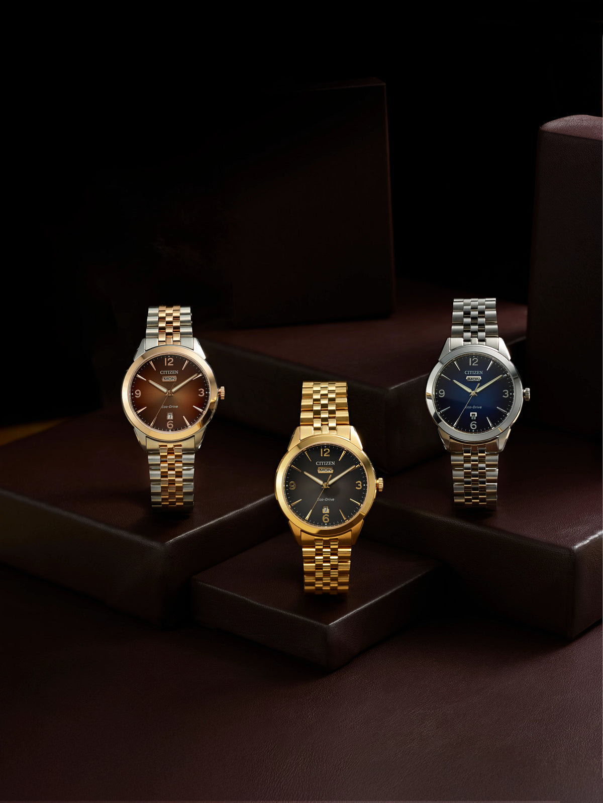 Citizen Rolan Brown Gradient Two-Tone Watch