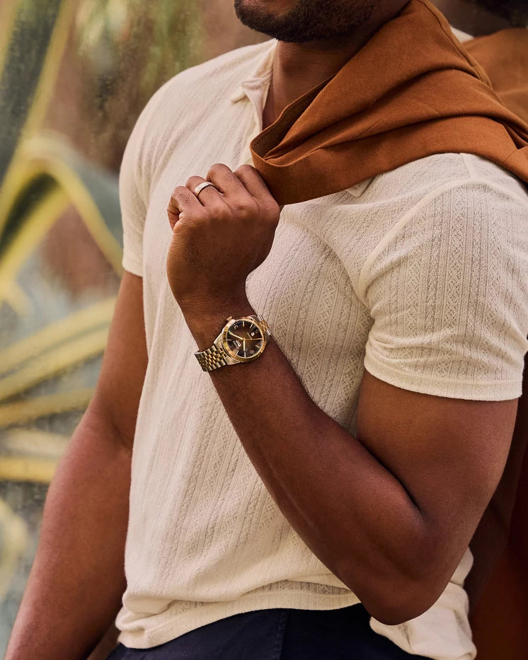 Citizen Rolan Brown Gradient Two-Tone Watch