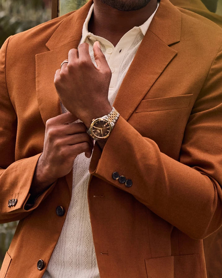 Citizen Rolan Brown Gradient Two-Tone Watch