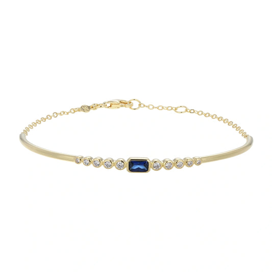 Essentials Lab-Created Diamond Yellow Gold And Rhodium Plated Necklace