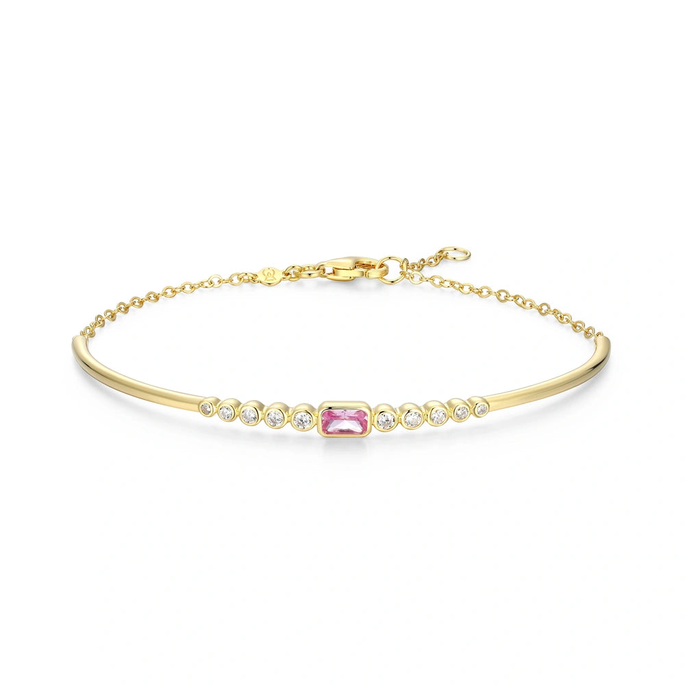 Essentials Lab-Created Diamond Yellow Gold And Rhodium Plated Necklace