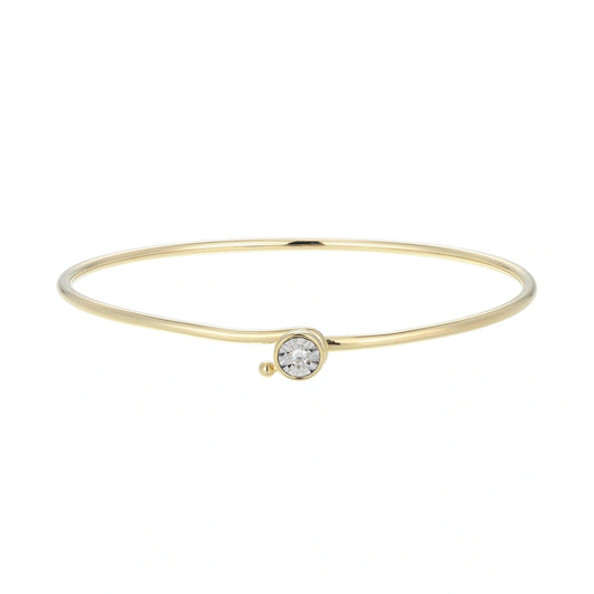 Essentials Lab-Created Diamond Yellow Gold And Rhodium Plated Pendant