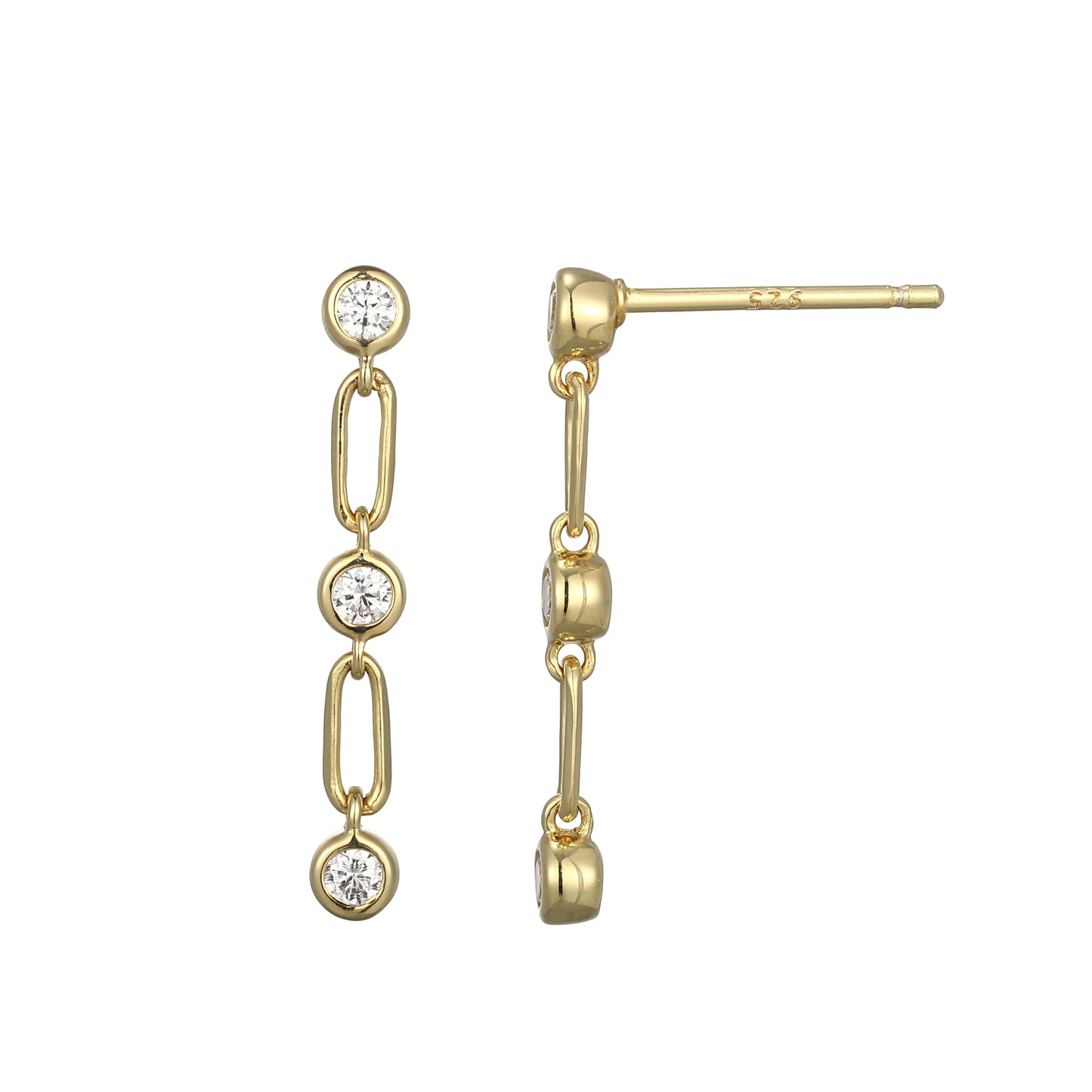 Rondelle Lab-Created Diamond Rhodium Plated Ring