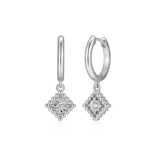 Aura Lab-Created Diamond Hoop Earrings