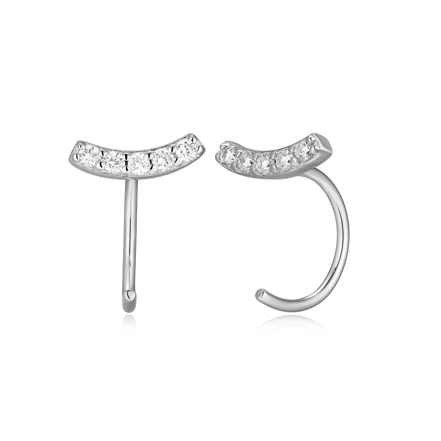 Aura Lab-Created Diamond Hoop Earrings