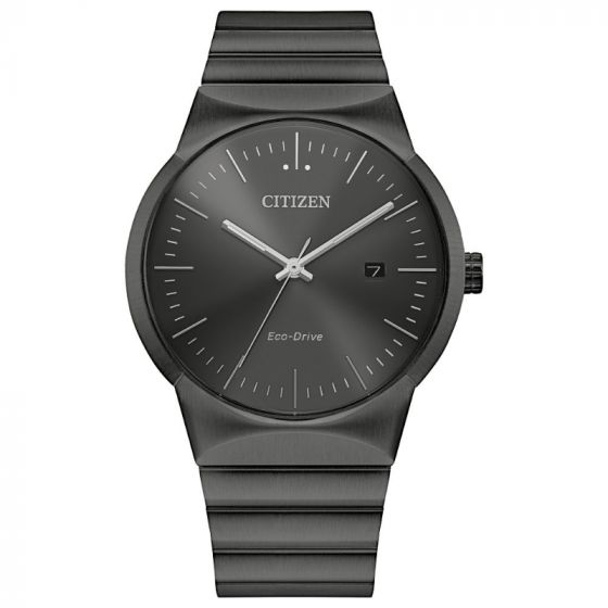 CITIZEN Eco-Drive Quartz Axiom Mens Watch Stainless Steel