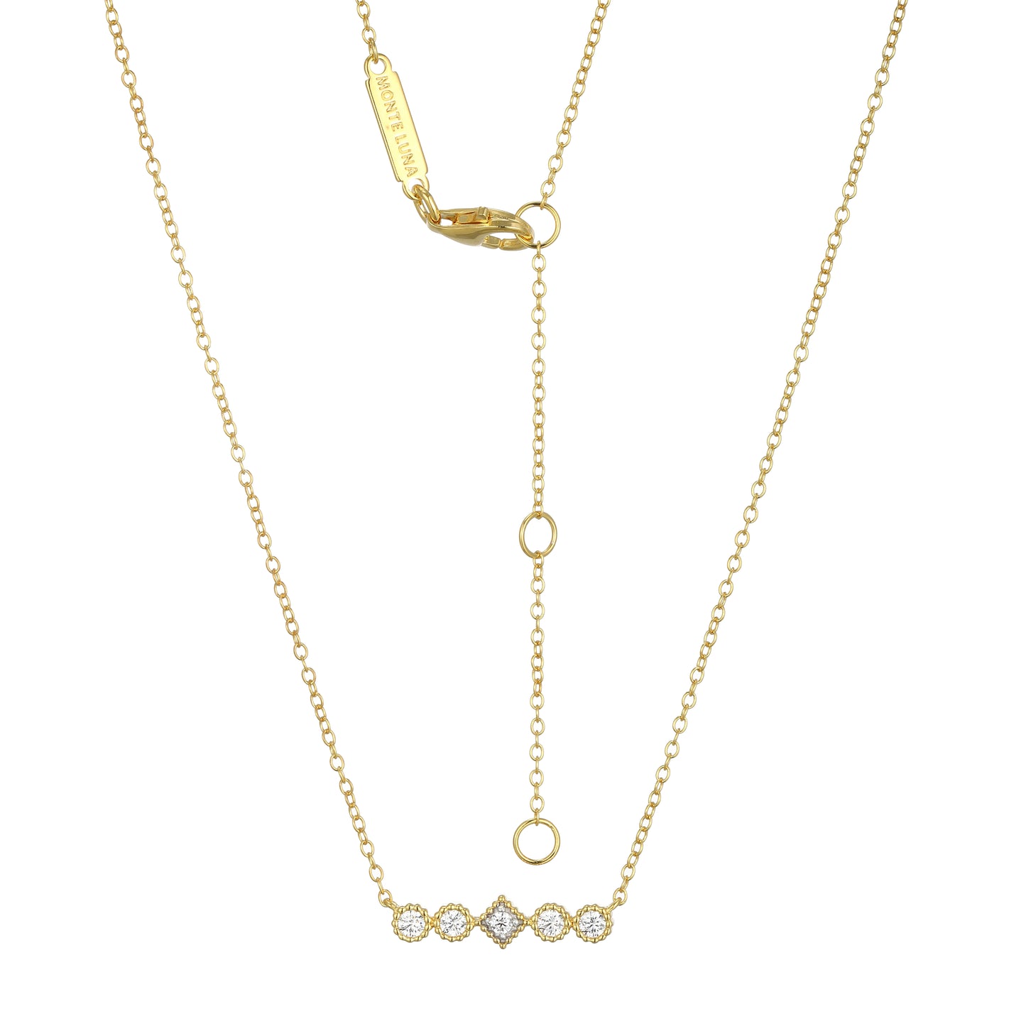 Two-Tone Lab-Created Diamond Pendant