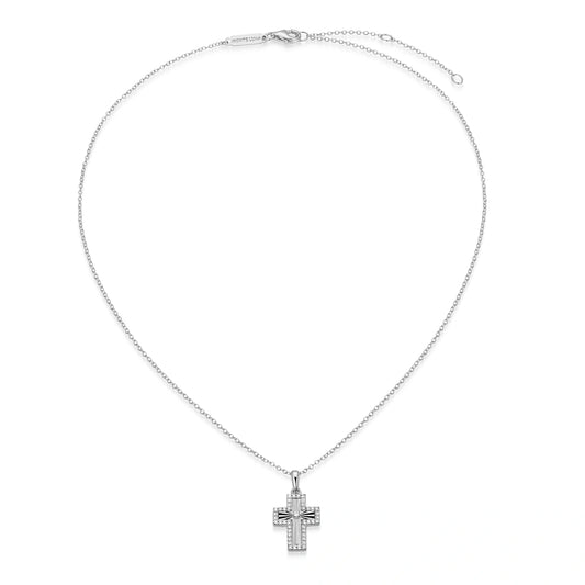 Beaded Lab-Created Diamond Rhodium Plated Anklet