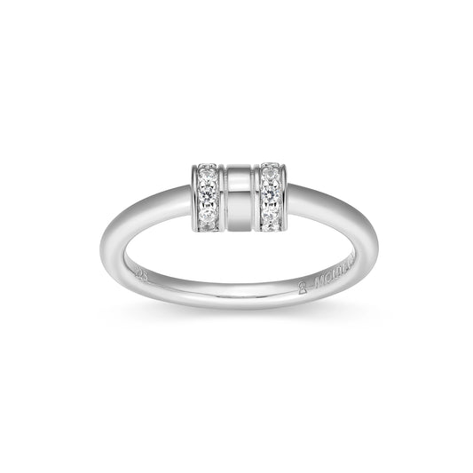 Essentials Lab-Created Diamond Yellow Gold And Rhodium Plated Bracelet