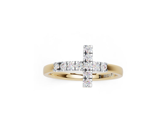 Bar Lab-Created Diamond Yellow Gold Plated Ring Created Sapphire Emerald 5X3Mm