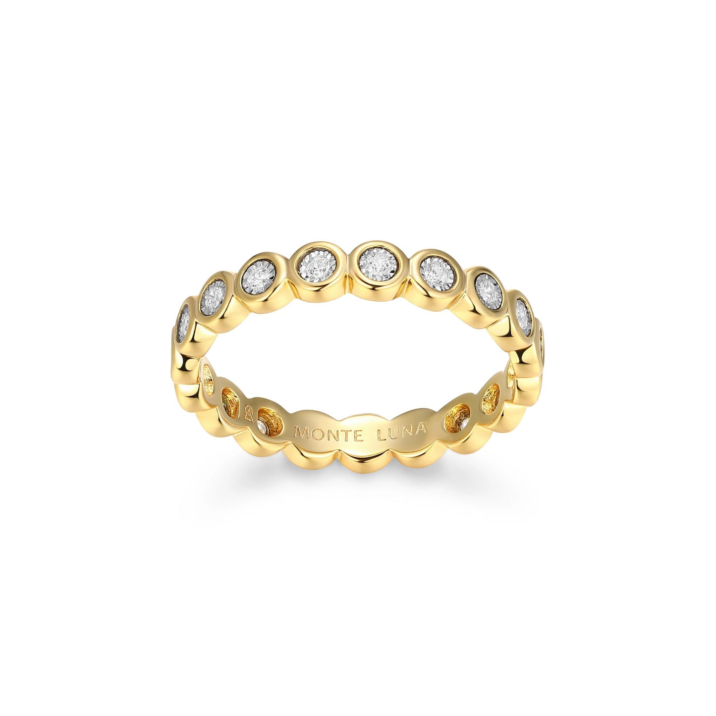 Two-Tone Lab-Created Diamond Ring