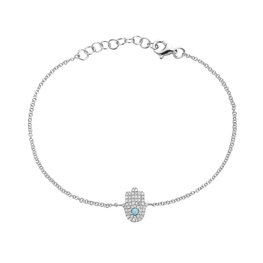 14k White Gold Bracelet